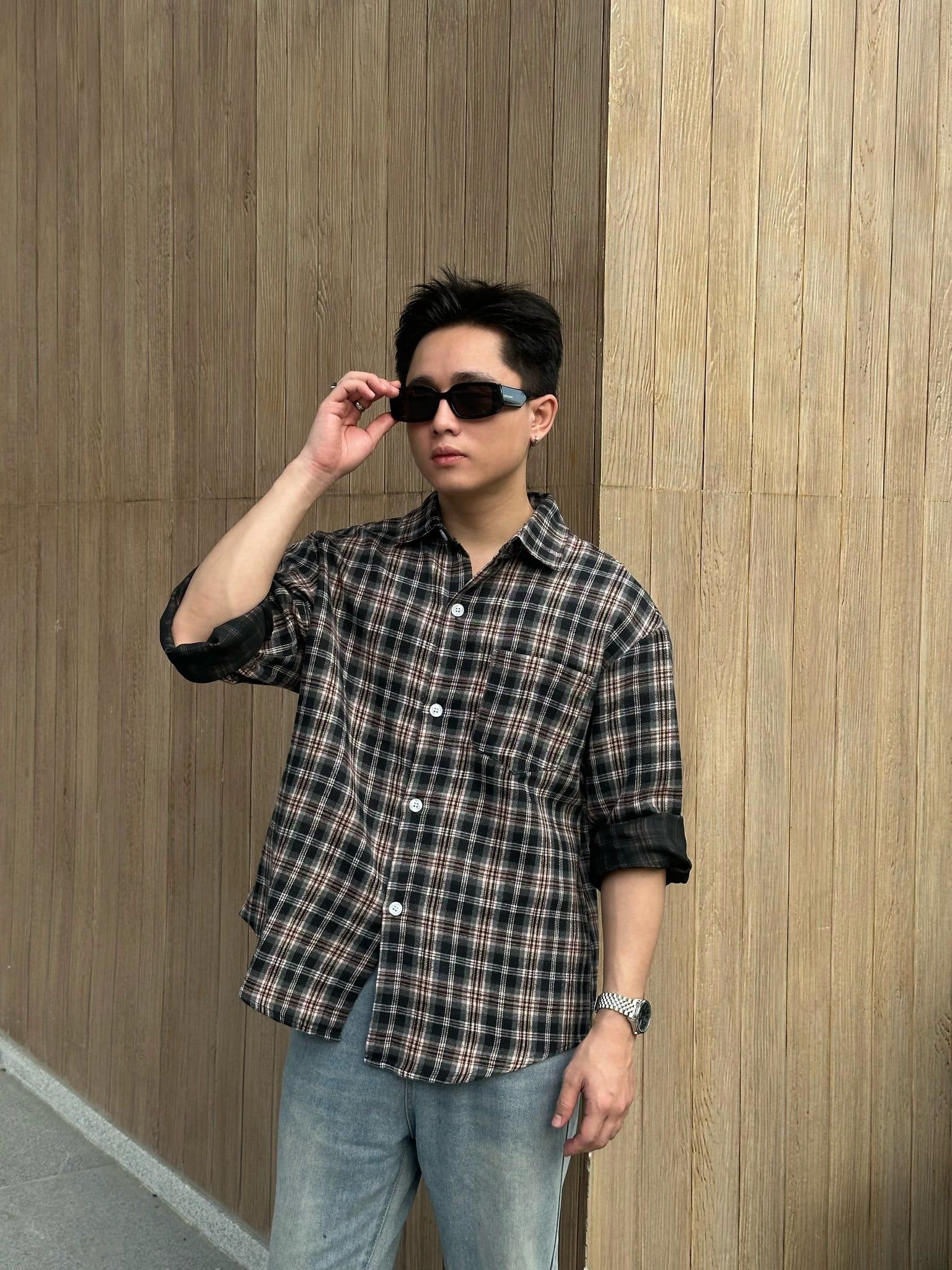  Sơ Mi Caro Vải Cotton Bông SMD0108 