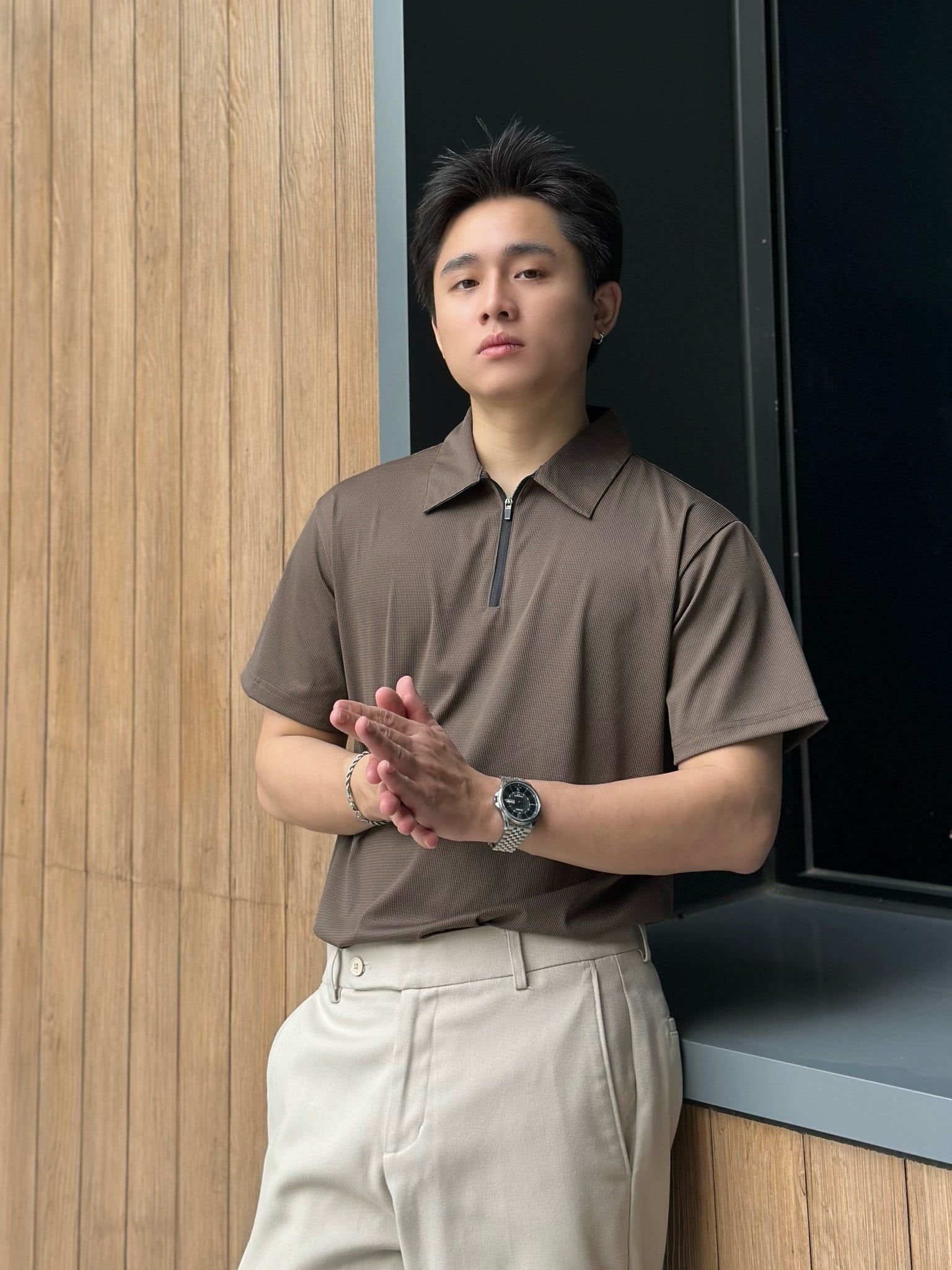  Áo Thun Polo Dây Kéo Elastane Thoáng Mát, Bền Bỉ ATP0052 