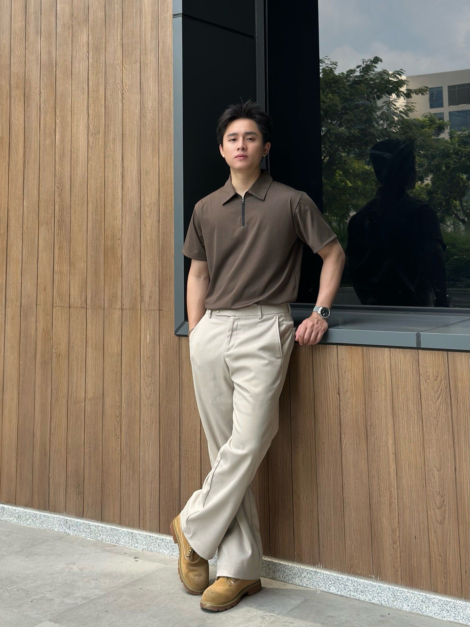  Áo Thun Polo Dây Kéo Elastane Thoáng Mát, Bền Bỉ ATP0052 