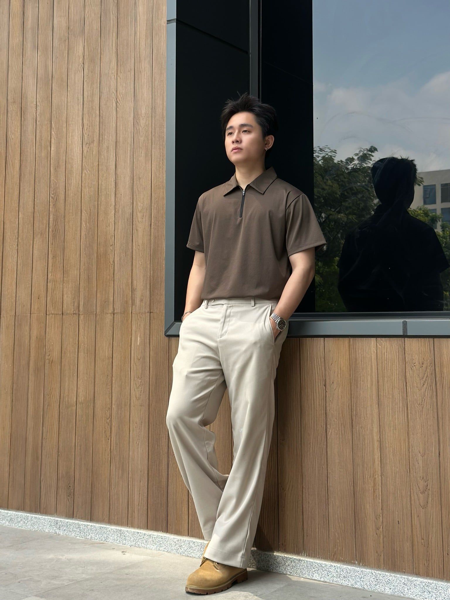  Áo Thun Polo Dây Kéo Elastane Thoáng Mát, Bền Bỉ ATP0052 