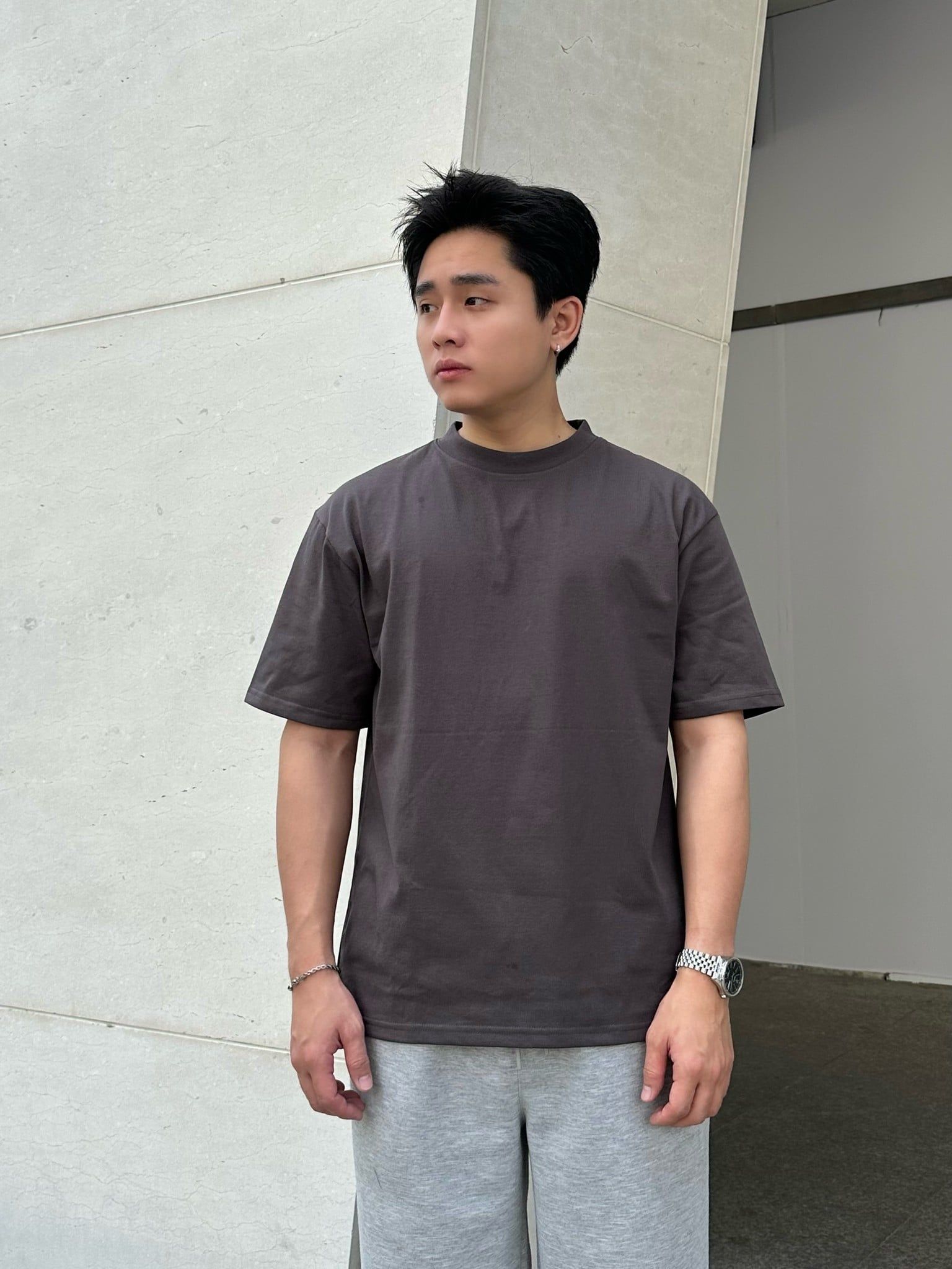  Áo Thun Boxy Cotton Form Regular ATN0175 