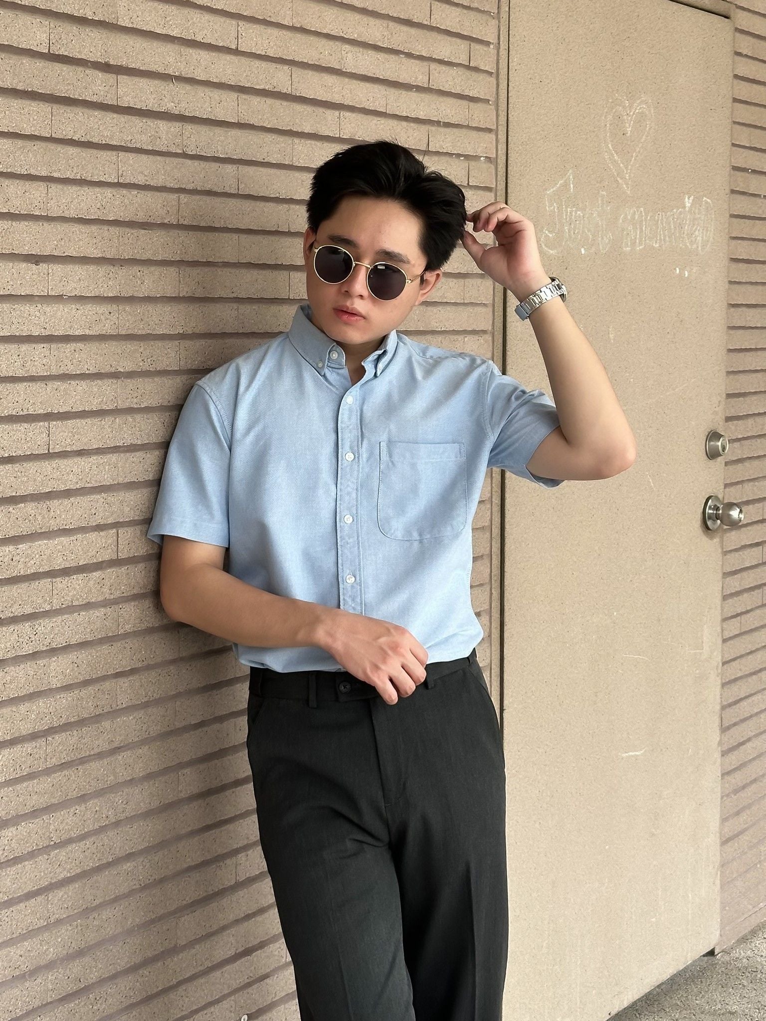  Sơ Mi Nam Tay Ngắn Pure Cotton SMN0099 