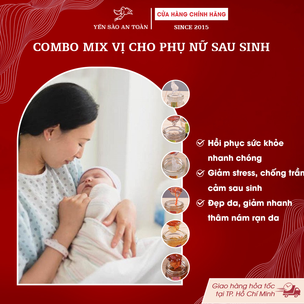 2026 - Lốc thanh lịch 12 lọ yến 70ml CHO MẸ SAU SINH