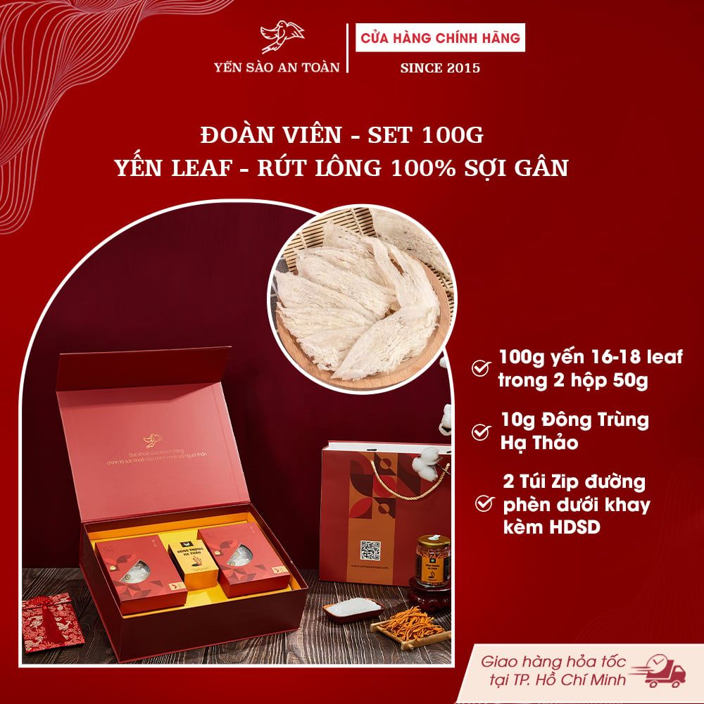 2026 -  HỘP QUÀ VIP ĐẠI LỢI YẾN NGUYÊN TỔ SỢI GÂN CAO CẤP 50G