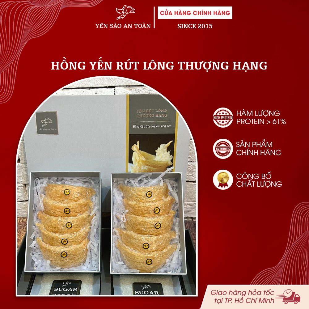 2026 -  HỘP 100G HỒNG YẾN RÚT LÔNG THƯỢNG HẠNG, THỐ SỨ, COMBO VÀ ĐƯỜNG PHÈN
