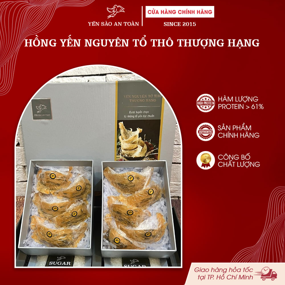 HỘP 100G HỒNG YẾN CÒN LÔNG, THỐ SỨ VÀ ĐƯỜNG PHÈN