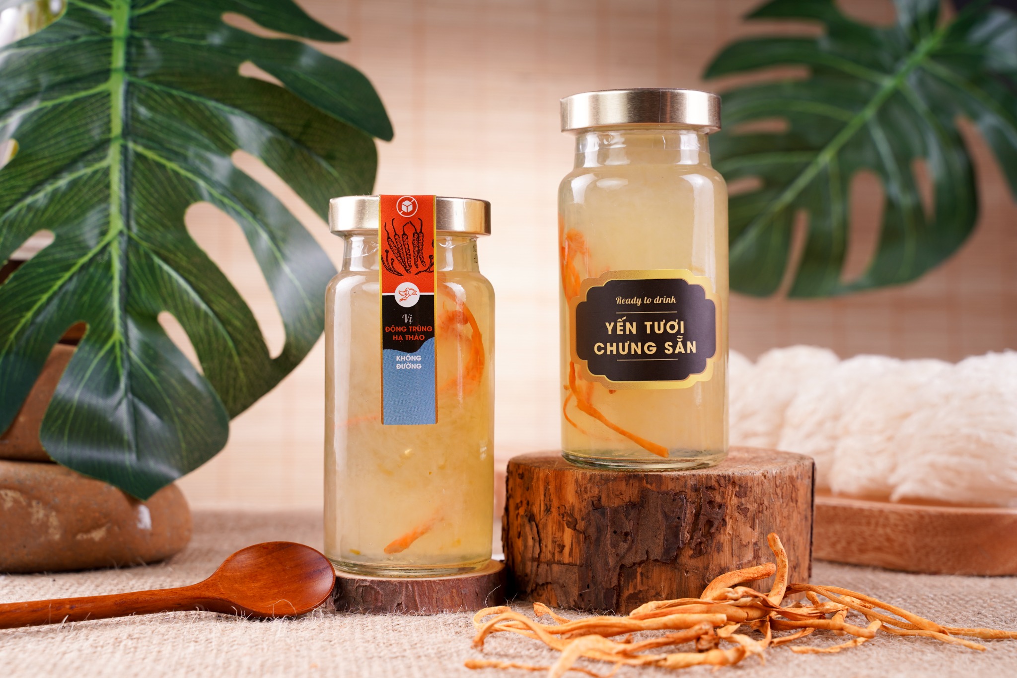 2026 - Vị số 10 - 140ml - Yến tươi chưng sẵn với Đông trùng hạ thảo KHÔNG ĐƯỜNG cao cấp hũ 140ml từ Yến Sào An Toàn