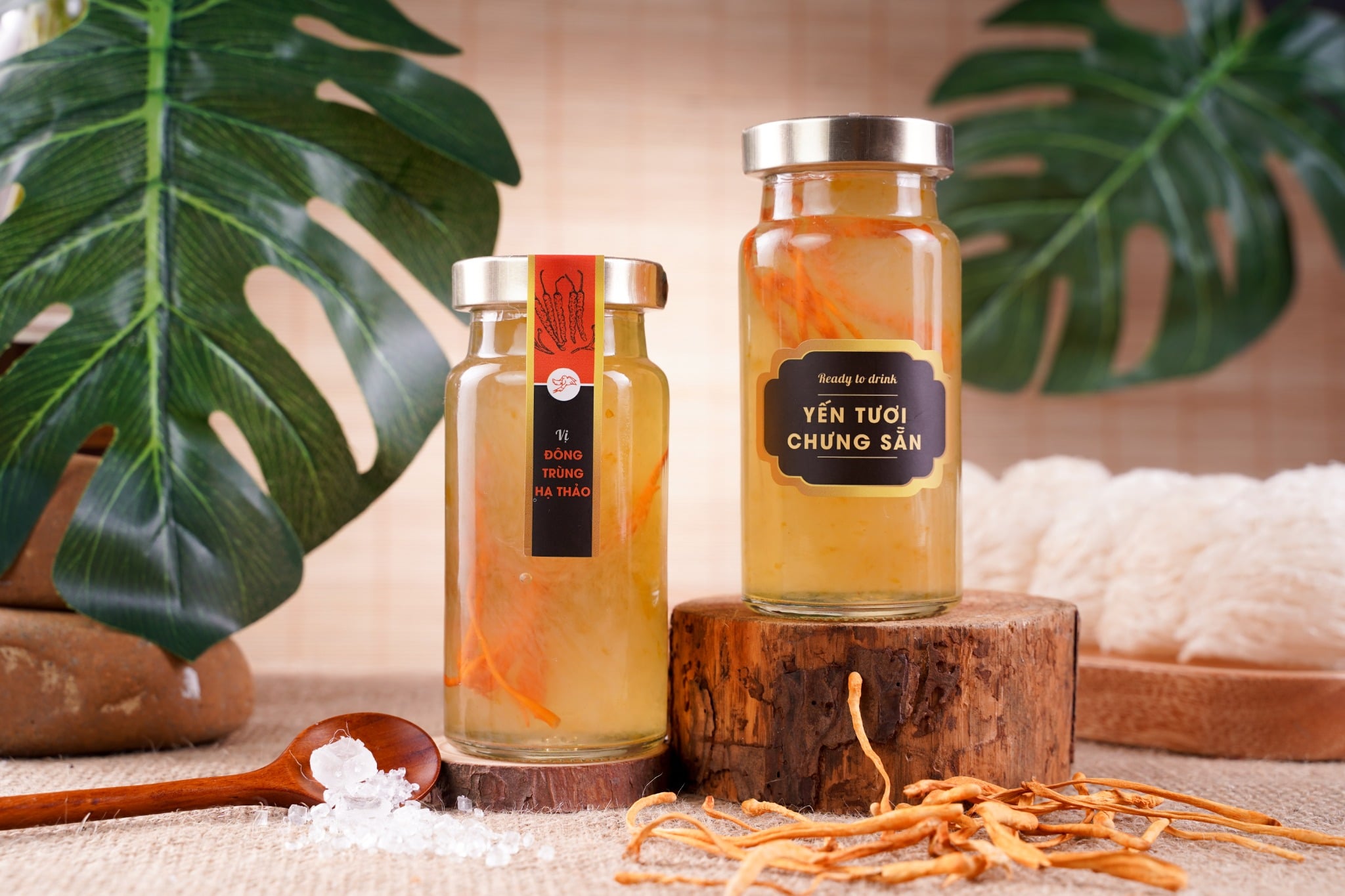 2026 - Vị số 9 - 140ml - Yến tươi chưng sẵn với Đông trùng hạ thảo cao cấp hũ 140ml từ Yến Sào An Toàn