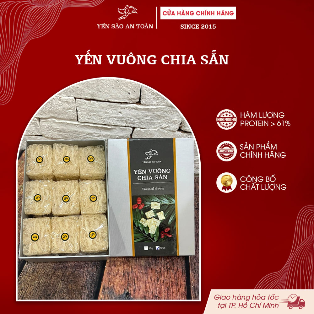 2026 - HỘP 100G YẾN VUÔNG, THỐ SỨ, COMBO CHƯNG VÀ ĐƯỜNG PHÈN