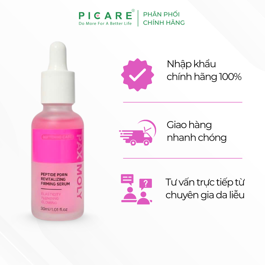 Tinh chất giúp cải thiện độ săn chắc và giảm nếp nhăn trên da Pax Moly Peptide PDRN Revitalizing Firming Serum 30ml