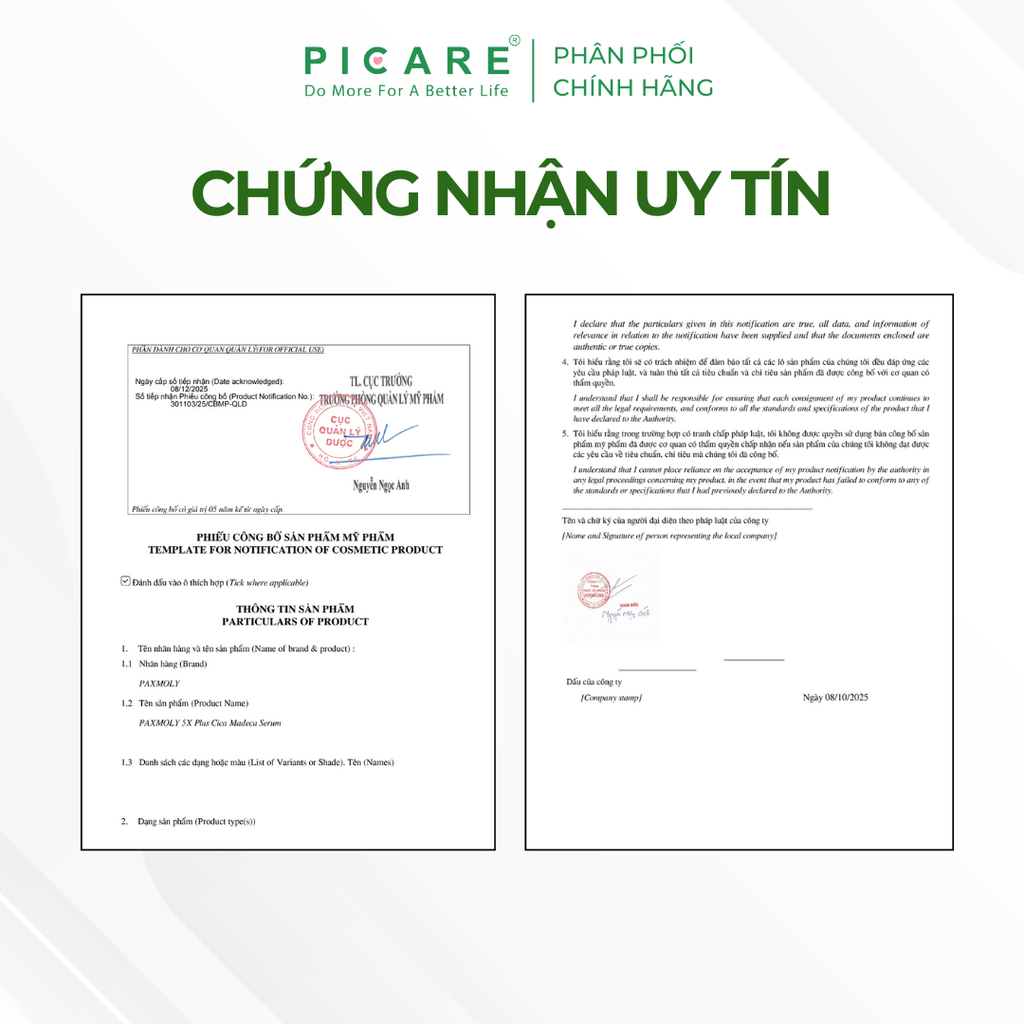 Tinh chất Rau má giúp làm dịu, dưỡng ẩm và hỗ trợ phục hồi da Pax Moly 5x Plus Cica Madeca Serum 30ml