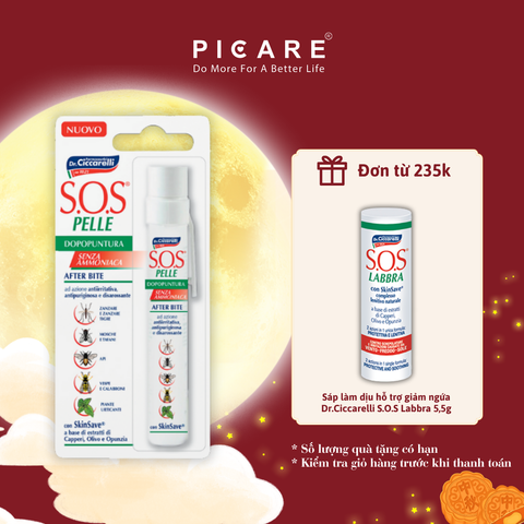 Bút chấm muỗi, côn trùng đốt làm dịu và giảm ngứa nhanh– S.O.S PELLE After Bite Pen 15ml