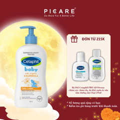[02/2027] Sữa Dưỡng Ẩm Dịu Nhẹ Hằng Ngày Cho Bé Cetaphil Baby Daily Lotion with Organic Calendula 400ml