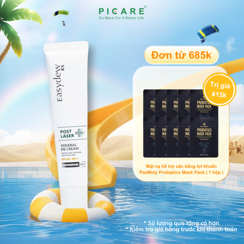 Kem Chống Nắng Trang Điểm Dành Cho Da Nhạy Cảm, Phục Hồi Da Sau Tổn Thương Easydew RX Post Laser Mineral BB Cream SPF46 40ML
