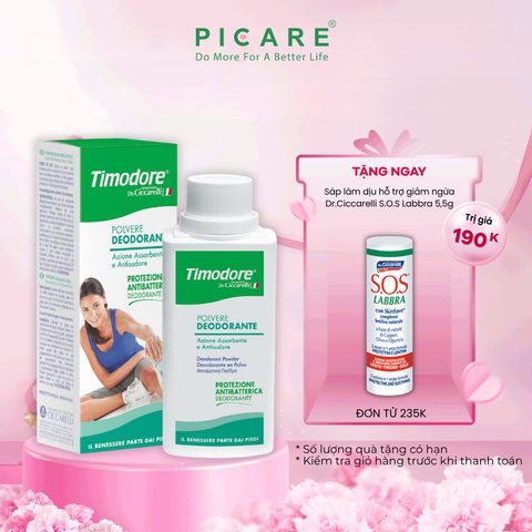 Phấn khử mùi chuyên dụng cho chân và giày - Timodore Deodorant Powder