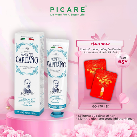 Kem đánh răng Pasta del Capitano 1905 Smokers (Cho người hút thuốc) – 75ml