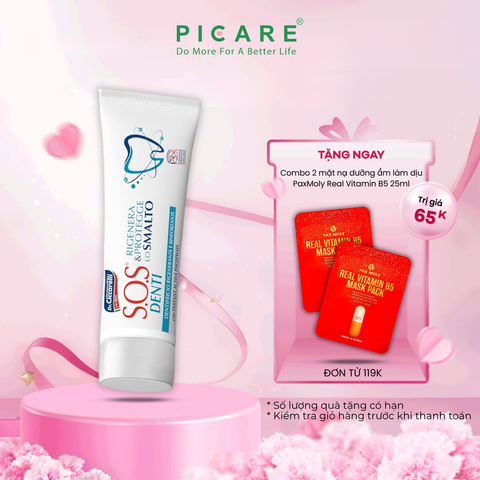 Kem đánh răng bảo vệ và cải thiện men răng dành cho răng bị ê buốt, ố màu do men răng bị xói mòn - S.O.S DENTI Enamel Toothpaste 75 ml