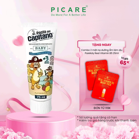 Kem đánh răng Pasta del Capitano Baby 3+ (Vị hoa quả) 75ml
