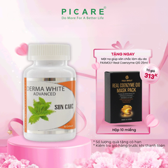 Viên uống chống nắng chống oxi hóa hỗ trợ bảo vệ da Derma White Advance Sun Care 60 viên