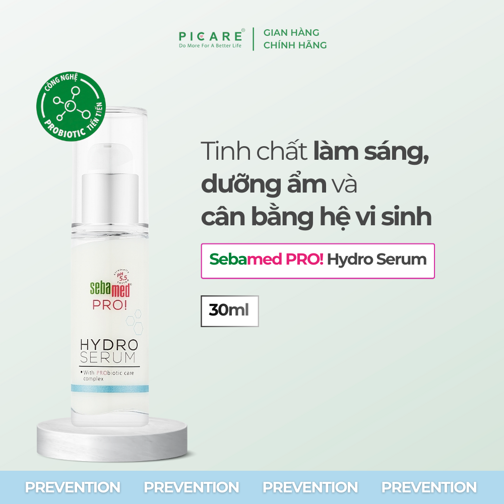 [10/2026 ] Tinh chất làm sáng, dưỡng ẩm và cân bằng hệ vi sinh Sebamed PRO! Hydro Serum 30ml