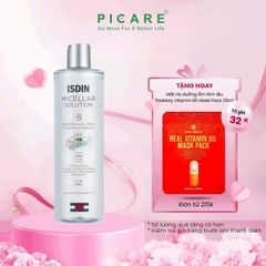 Nước tẩy trang dành cho mọi loại da giúp loại bỏ bụi bẩn makeup Isdin Micellar Solution 400ml
