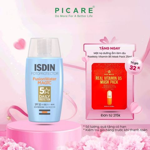 Sữa chống nắng kiểm soát dầu nhờn ISDIN Oil Control Fotoprotector Fusion Water Magic SPF50 50ml