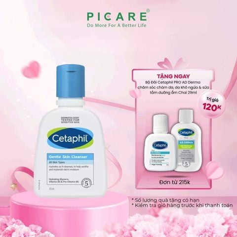 Sữa Rửa Mặt Dịu Nhẹ Cho Da Nhạy Cảm Cetaphil Gentle Skin Cleanser 125ml