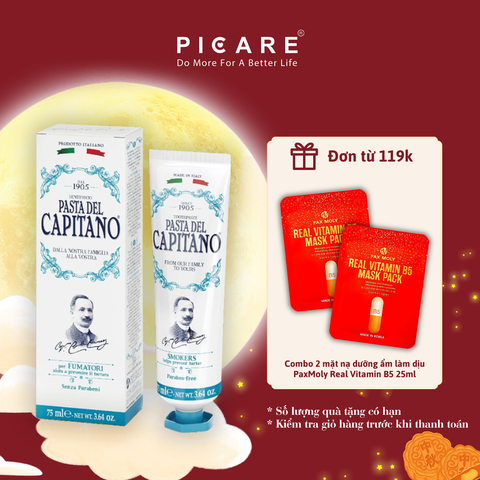 Kem đánh răng Pasta del Capitano 1905 Smokers (Cho người hút thuốc) – 75ml