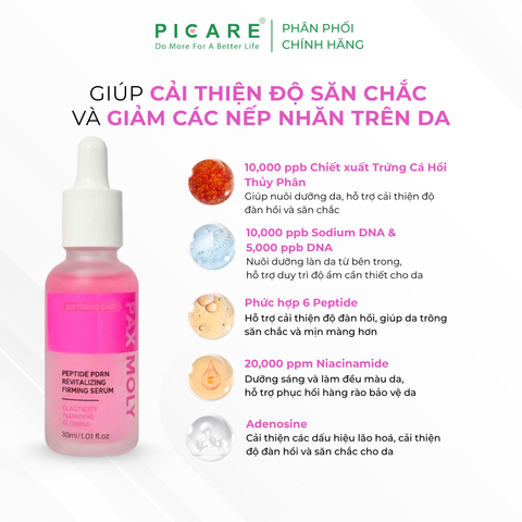 Tinh chất giúp cải thiện độ săn chắc và giảm nếp nhăn trên da Pax Moly Peptide PDRN Revitalizing Firming Serum 30ml