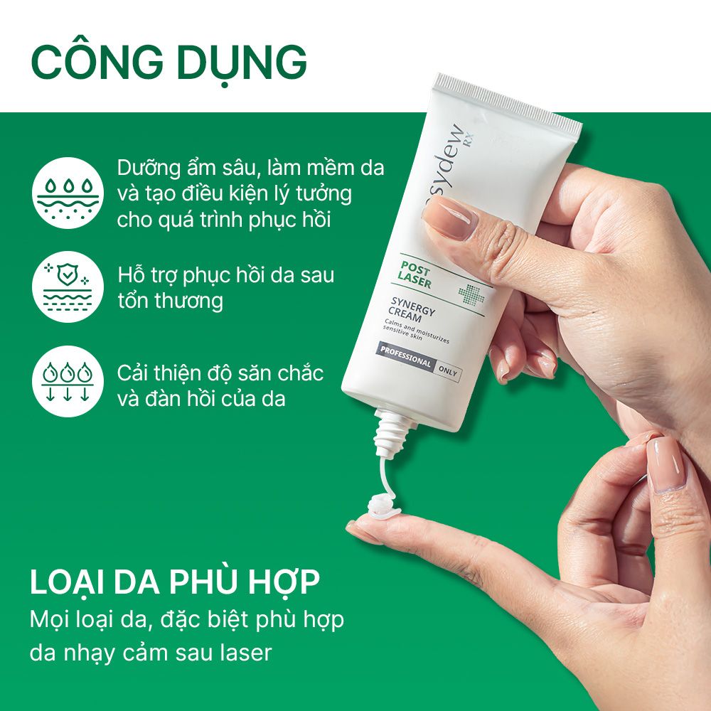 Kem Dưỡng Hỗ Trợ Phục Hồi Da Sau Tổn Thương Easydew Rx Post Laser Synergy Cream 50ml