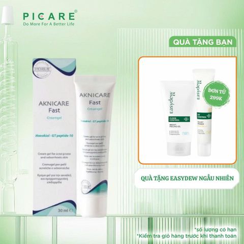 Kem giảm tổn thương viêm mụn kiểm soát bã nhờn Aknicare Fast Cream gel 30ml