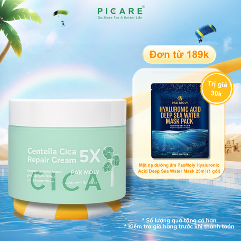 Kem dưỡng rau má giúp cấp ẩm sâu làm dịu và phục hồi cho da Pax Moly Centella Cica 5X Repair Cream 100g