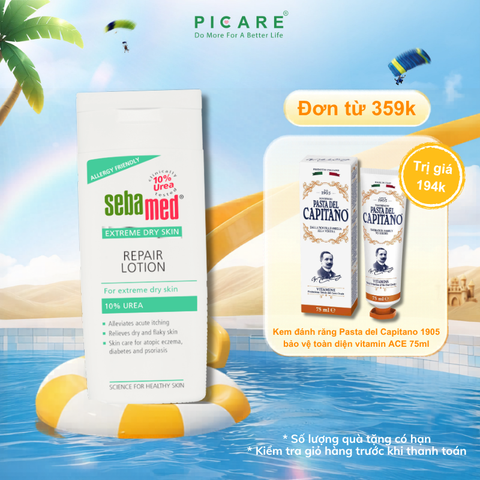 Sữa dưỡng ẩm dành cho da chàm, vảy nến, da khô - Sebamed Extreme Dry Skin Repair Lotion 10% Urea 200ml