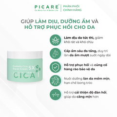 Kem dưỡng rau má giúp cấp ẩm sâu làm dịu và phục hồi cho da Pax Moly Centella Cica 5X Repair Cream 100g