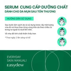 Serum Cung Cấp Dưỡng Chất Cho Da Mụn Sau Tổn Thương Easydew Ex Calming Control Clear Serum 30ml