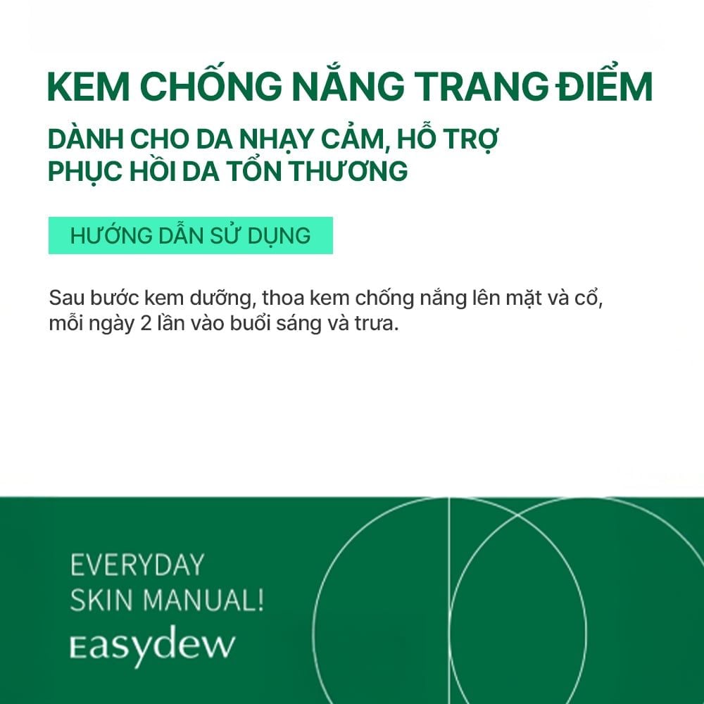 Kem Chống Nắng Trang Điểm Dành Cho Da Nhạy Cảm, Phục Hồi Da Sau Tổn Thương Easydew RX Post Laser Mineral BB Cream SPF46 40ML