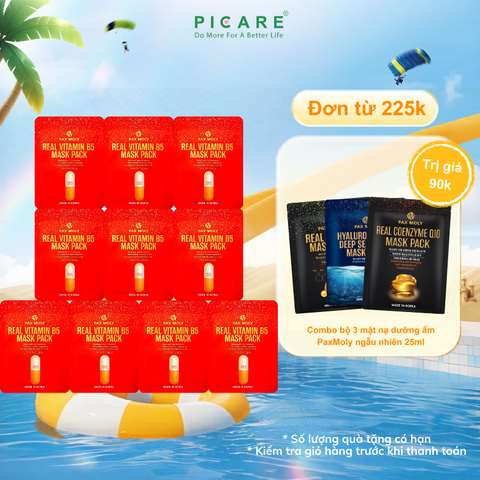 Mặt nạ cấp ẩm, phục hồi da và làm dịu da bị kích ứng PAX MOLY Real Vitamin B5 Mask Pack (25ml)
