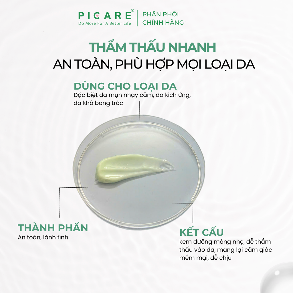 Kem dưỡng rau má giúp cấp ẩm sâu làm dịu và phục hồi cho da Pax Moly Centella Cica 5X Repair Cream 100g