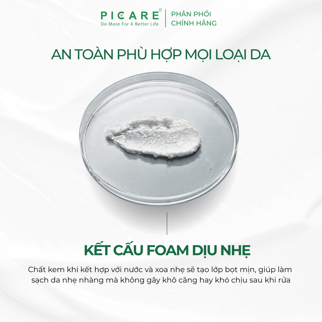 Sữa rửa mặt tạo bọt Rau má giúp làm sạch sâu và giảm bã nhờn Pax Moly Perfect Cica Foam Cleanser 100ml