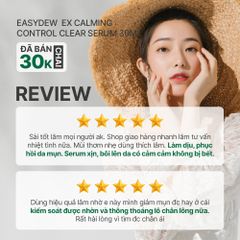 Serum Cung Cấp Dưỡng Chất Cho Da Mụn Sau Tổn Thương Easydew Ex Calming Control Clear Serum 30ml
