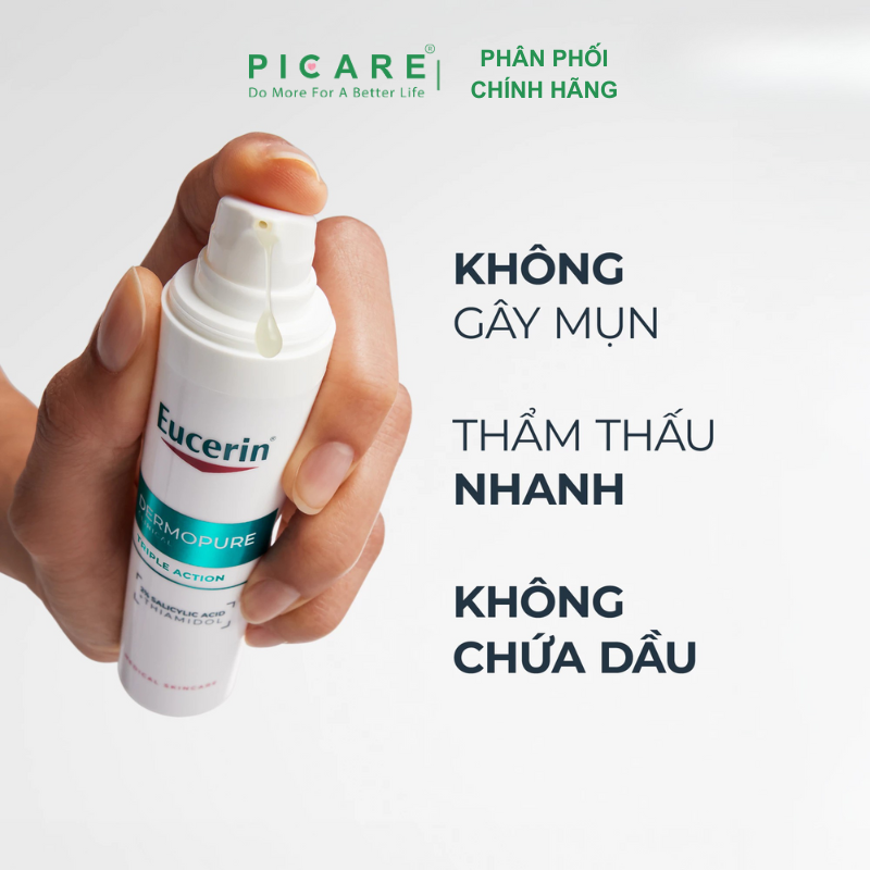 Tinh Chất Giảm Thâm & Dưỡng Sáng Cho Da Mụn Eucerin Dermopure Tripple Action 40ml