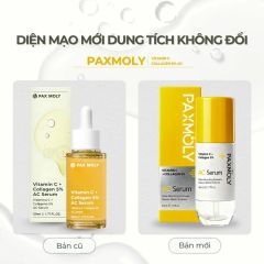 Tinh chất giúp dưỡng sáng, cải thiện độ đàn hồi và dưỡng ẩm cho da PAXMOLY Vitamin C + Collagen 5% AC Serum 50ml