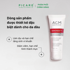 Kem Dưỡng Ẩm Dành Cho Da Mụn Giúp Ngăn Ngừa Sự Tiết Bã Nhờn ACM Sebionex Trio Anti-imperfection Soothing Cream 40ml