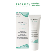 Kem kiểm soát giảm tăng tiết bã nhờn và dưỡng ẩm cho da mụn giảm mụn sưng viêm Aknicare Cream 50ml