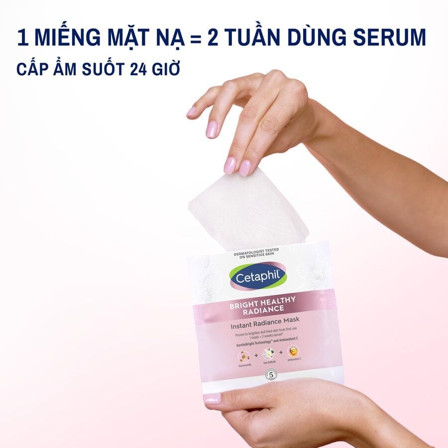 Mặt Nạ CETAPHIL Bright Healthy Radiance Instant Mask Hỗ Trợ Dưỡng Sáng Da & Cấp Ẩm Chuyên Sâu 6x23ml