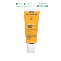 Kem chống nắng cho da dầu Isis Pharma Uveblock Dry Touch Ultra-Fluide Toucher Tinted SPF 50+ 40ml