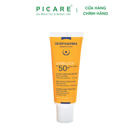 Kem chống nắng cho da dầu Isis Pharma Uveblock Dry Touch Ultra Fluide Toucher SPF 50+ 40ml