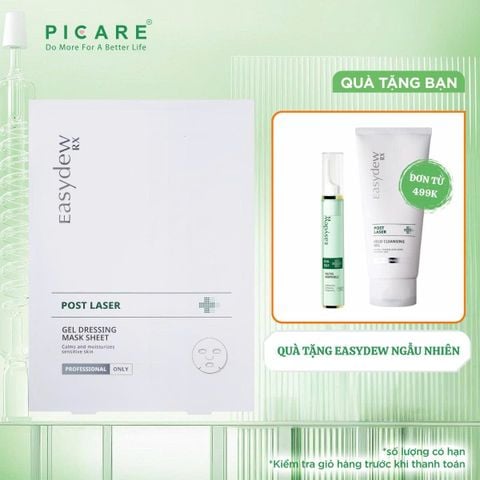 Mặt Nạ Phục Hồi, Giảm Kích Ứng Easydew RX Post Laser Gel Dessing Mask Sheet 38ML (1 miếng)