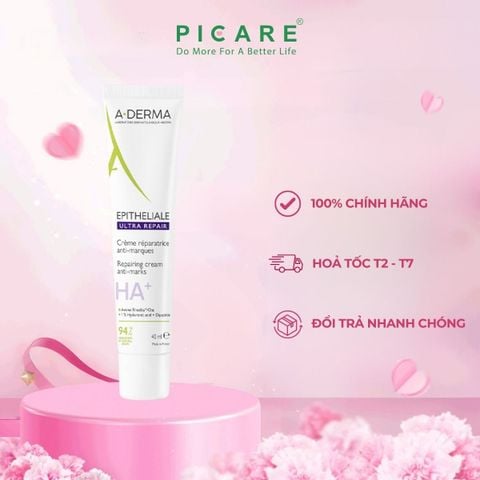 Kem phục hồi và tái tạo da sau tổn thương, laser A-Derma Epitheliale A.H Ultra Soothing Repairing Cream 40ml
