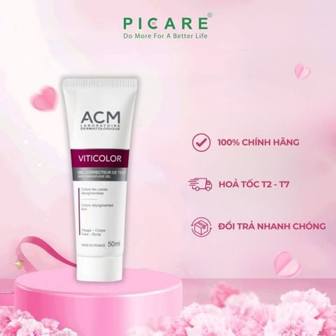 Gel Che Khuyết Điểm Chàm, Bạch Biến ACM Viticolor Skin Camouflage Gel 50ml